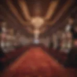 An elegant casino interior showcasing sweepstakes gaming machines