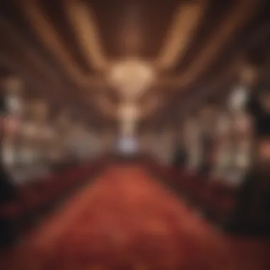 An elegant casino interior showcasing sweepstakes gaming machines