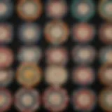 Vintage casino chips from various eras