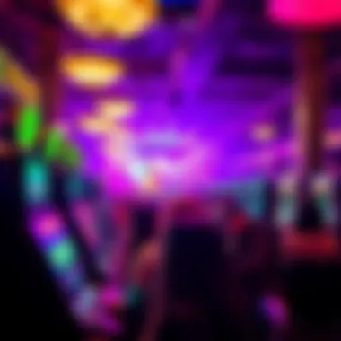 A snapshot of a casino with guests enjoying the drag show.