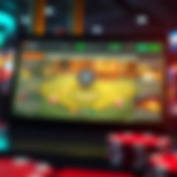 An illustration of a secure betting site interface showcasing reliability features.