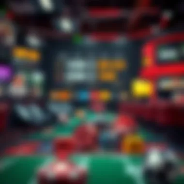 A diverse array of betting site categories displayed conceptually.