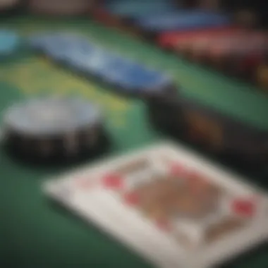 Detailed View of RFID Technology in Poker Close-up of a RFID poker card reader technology