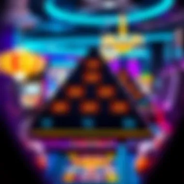 Modern Technology in Pyramid Slots A close-up view of modern technology integrated into pyramid slot games