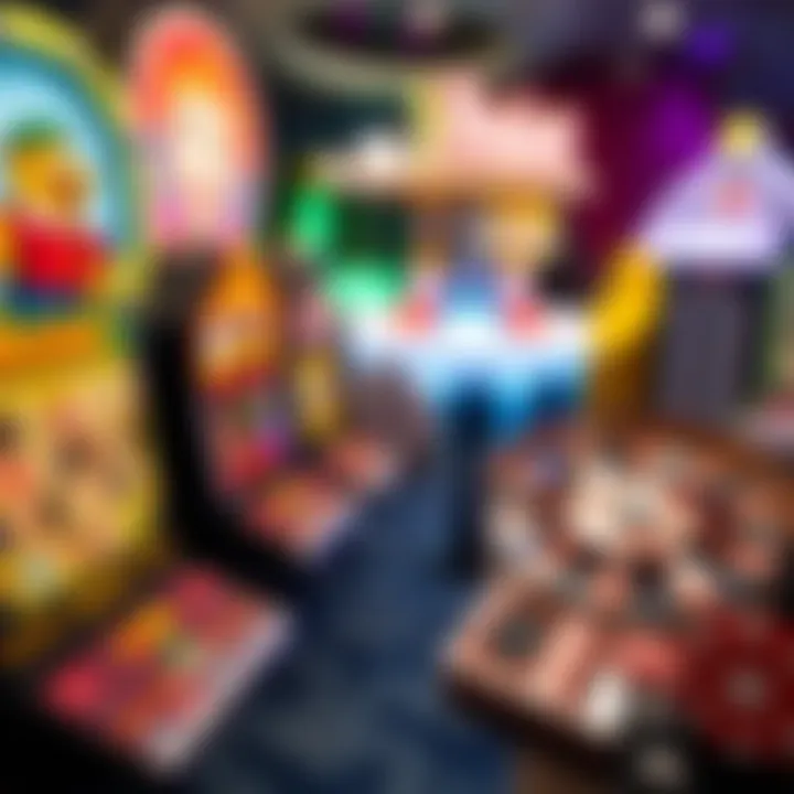 Visual representation of diverse casino games offered on Unibet